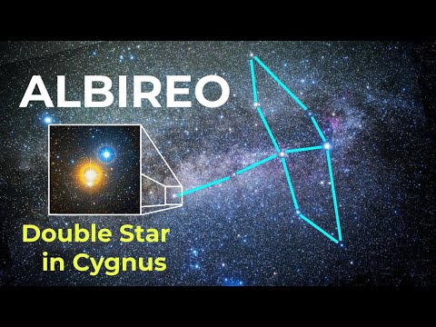Albireo: Optical Double Star in Cygnus the Swan (and meet my cat!)