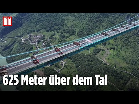 China: Höchste Brücke der Welt besteht Belastungstest