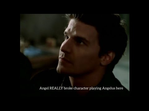 Angel REALLY broke character playing Angelus (David Boreanaz, Buffy the Vampire Slayer Season 3)