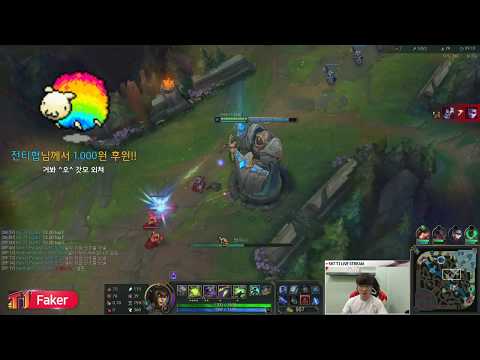 SKT T1 Faker // Hide on bush // Cassiopeia vs. Irelia // Live Stream // 1/1/19