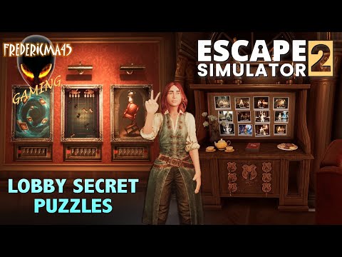 Escape Simulator 2 Lobby SECRET Puzzles / 7 Keys / Painting Puzzles / Red Star Puzzles [Spoiler]