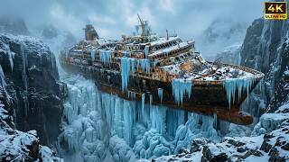 Abandoned 99 Year Old Cruise Ship Transformed Into a Luxury Mansion in a Frozen Waterfall (-71°C)