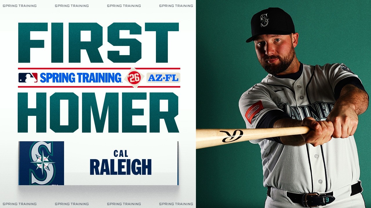 Big Dumper is BACK! 🍑 Cal Raleigh launches his first homer of Spring Training 💪