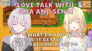 [VSPO] EMA AND SENA LOVE TALK! CLEAN FREAK EMA WON'T LET ANYONE HUG HER??? [EN Clips]