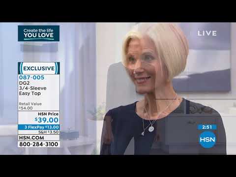 DG2 by Diane Gilman 3/4Sleeve Easy Top