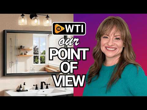 CIRCUMI 30""x42"" Brushed Black Mirror with Chunky Box Metal Frame - WTI product video review