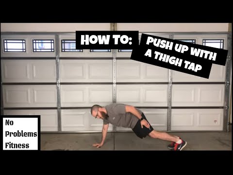 How to do a Push Up with Thigh Tap // Exercise Tutorial // Home Workout