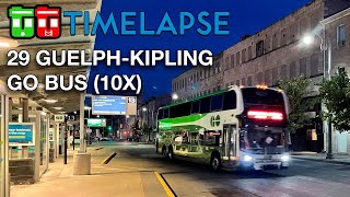 TT Timelapse - 29 Guelph-Kipling GO Bus (10x)