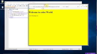 html background color change | by bhanu priya