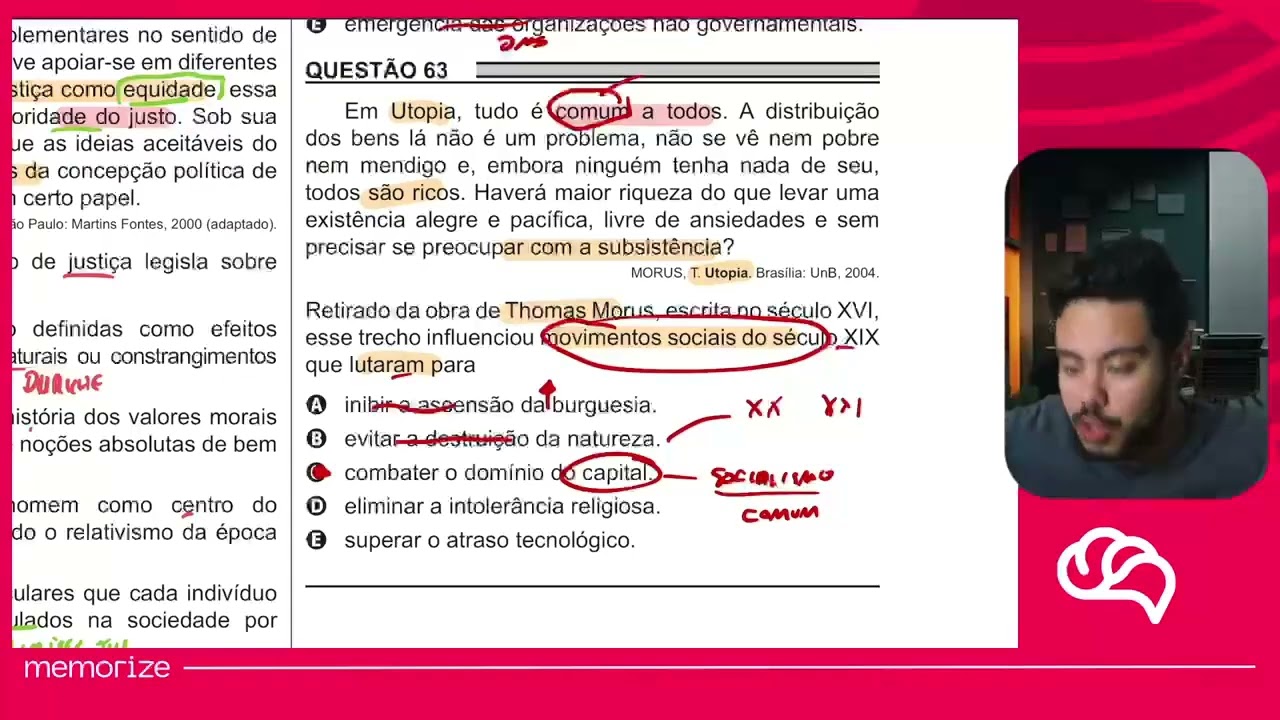 Resolução em Vídeo — Questão 63 ENEM 2018 PPL
