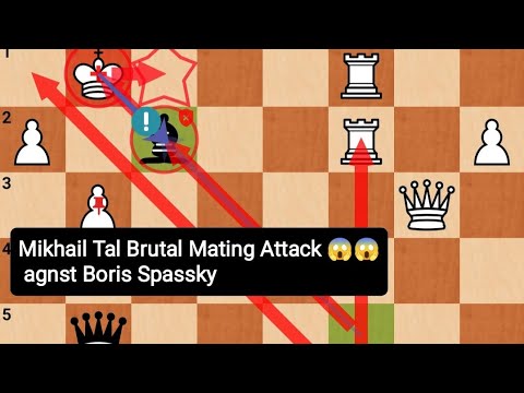 Mikhail Tal Create *Brutal* Mating Attack* After sacrifice Knight and Bishop Against Boris Spassky 😱
