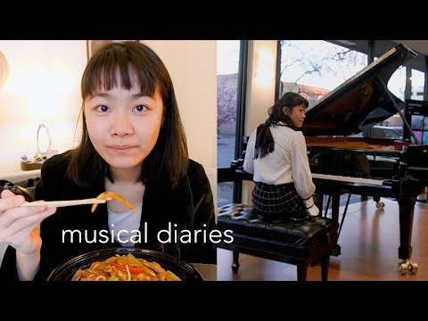 musical diaries: 48 hours in my life as a classical pianist - mukbang, album, piano, pigeons, etc