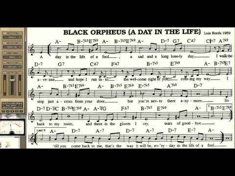 Black Orpheus playalong for Cornet Trumpet Vocal or any Bb instrument with lyrics