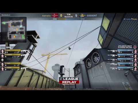 Device goes flying by explosive grenade | Astralis vs GODSENT | ELEAGUETV