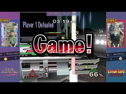 Extra Life Contest SSBM #11 - EVS | RyanLandstar (Peach) vs BG | NekoKaze (Sheik) - Winners Quarters