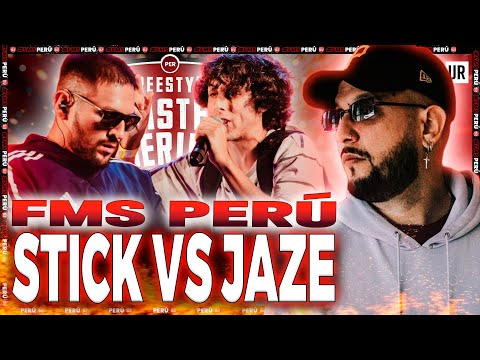STICK DÁNDOLO TODO HASTA EL FINAL | PIEZAS REACCIONA A STICK VS JAZE | FMS PERÚ J11 2022