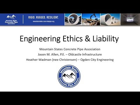 Engineering Ethics and Liability - MSCP Academy Webinar - September 2021