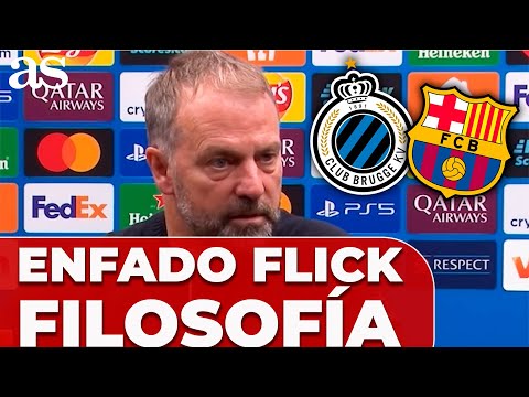TREMENDO ENFADO de HANSI FLICK tras PREGUNTARLE por CAMBIAR su FILOSOFÍA de JUEGO