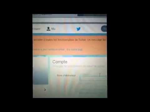 comment modifier son twitter