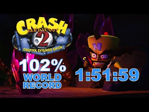 (WR) Crash Bandicoot 2 NST - 102% Speedrun (1:51:59)
