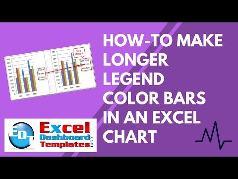 How-to Make Longer Legend Color Bars in an Excel Chart