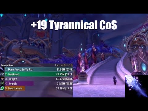 10.0 Frost Mage PoV M+ Commentary | 19 Tyrannical Court of Stars | 65.4k Overall