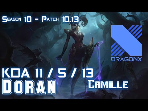 DRX Doran CAMILLE vs JAX Top - Patch 10.13 KR Ranked