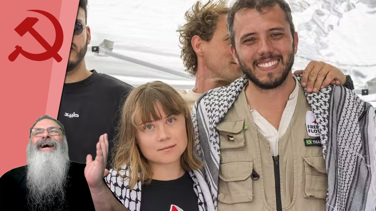 ESQUERDOMACHO THIAGO AVILA passou o RODO na FLOTILHA da LIBERDADE da GRETA, a "FLOTILHA do AMOR"