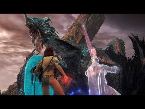 Elden Ring - Redmane Knight Ogha VS Glintstone Dragon Smarag (NG+)