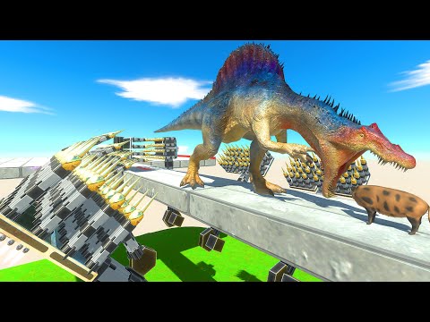 All Units Escape from the Deadly Thorny Bridge - Animal Revolt Battle Simulator