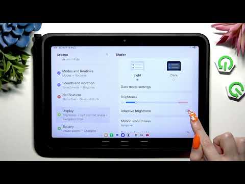 SAMSUNG GALAXY TAB ACTIVE5 PRO – Turn On/Off Adaptive Brightness