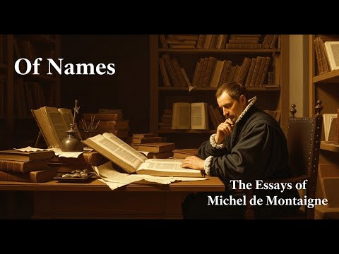 Video thumbnail for Essays of Michel de Montaigne (Chap. 1.46)