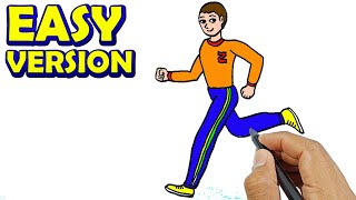 How to draw a person running easy step by step simple step | Cómo Dibujar Una Persona Corriendo