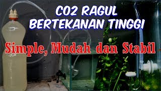 Membuat CO2 Gula Ragi Tembus Diffuser, Tekanan Tinggi