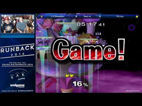 Runback Pools - CL|Hommsar (Marth) vs TS|Axe (Pikachu)