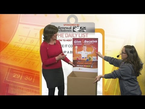 Daily List: How to Host a Food Drive