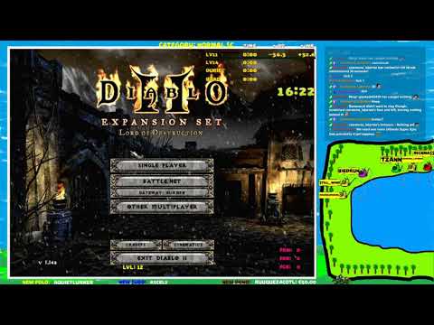 WORLD RECORD - 1st Ever Diablo 2 speedrun below 1 hour :  59:29