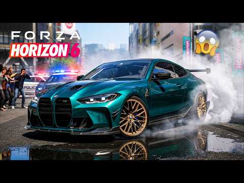 JE TERRORISE LA VILLE EN BMW M4 DE 1000+ch sur FORZA HORIZON 6 !! (+Super tirage)