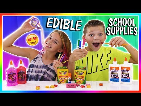 , title : 'MAKING EDIBLE SCHOOL SUPPLIES | HOW TO SNEAK CANDY INTO CLASS | We Are The Davises'