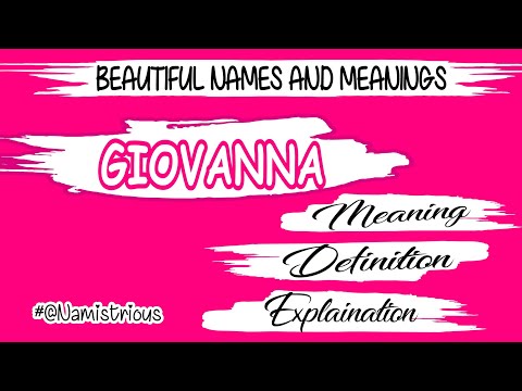 GIOVANNA name meaning | GIOVANNA meaning | GIOVANNA name and meanings | GIOVANNA means‎