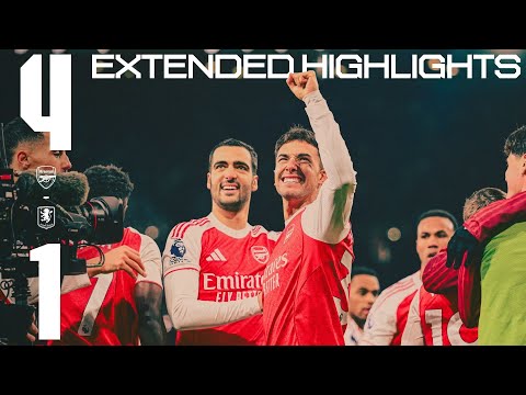 BIG WIN 👊 | Extended Highlights | Arsenal vs Aston Villa (4-1) | Gabriel, Zubimendi, Trossard, Jesus