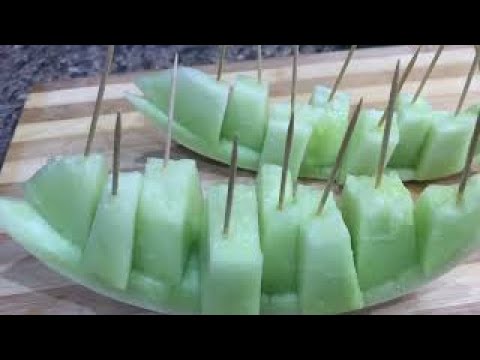 How to cut Honeydew melon/3 interesting ways /no mess /Healthy Keto Recipe #Healthy Keto Fruit