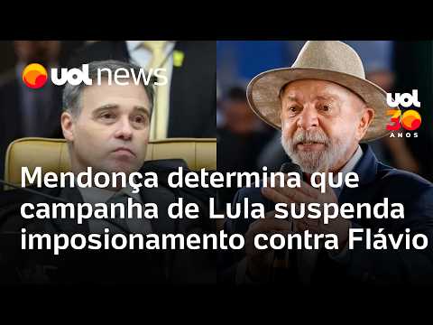 Mendonça manda campanha de Lula parar impulsionamento de post contra Flávio Bolsonaro