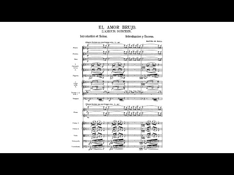 Falla: El amor brujo, ballet (with Score)