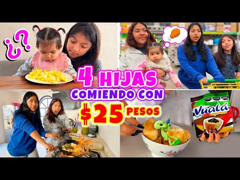🍕4 Daughters eating for 25 PESOS🍩 INCLUDES BABY! 👶🏻 | CONNY MERLIN