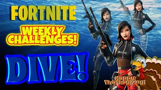🔴 WEEKLY CHALLENGES! (DIVE!) - FORTNITE - ROAD TO 3K SUBS