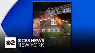 Long Island landmark the Milleridge Inn catches fire