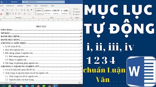 Làm Mục Lục Tự Động Chuẩn Nhất 2022 - Chứng Chỉ tin Học Nâng Cao