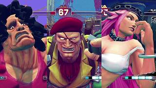 【2D+3D】ストリートファイターに参戦したファイナルファイトキャラ　スーパーコンボ集（超必殺技集）　敵キャラ編