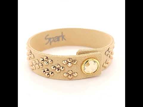 Браслет Spark из Алькантара со Swarovski Karo BKA3SLRG - фото 1 - id-p1481190060